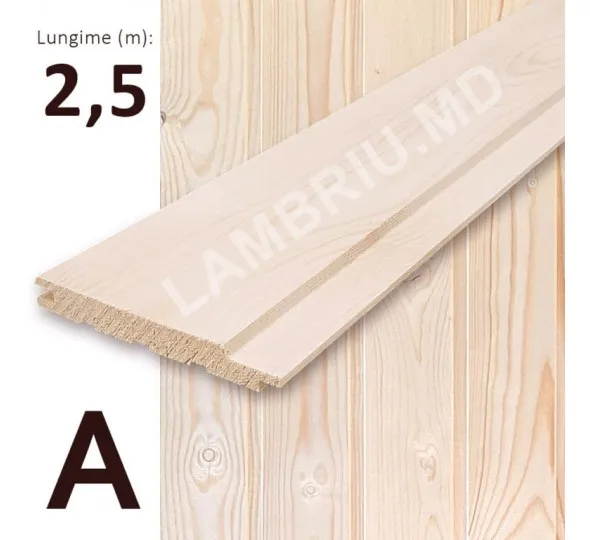 Lambriu lemn "А+" 96*12,5*2500mm - image 1