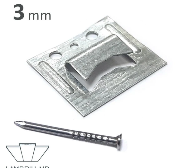 Scoabe fixare pentru lambriu din MDF si PVC 3 mm (200 buc.) - image 1