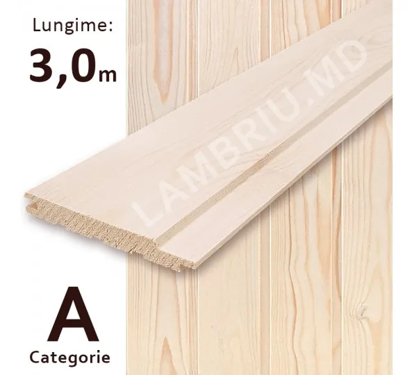 Lambriu lemn "А" 96*12,5*3000mm - image 1