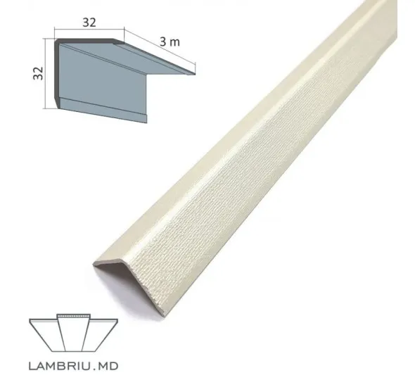 Cornier exterior PVC PREMIUM 32x32x3000mm - Q001 - image 1
