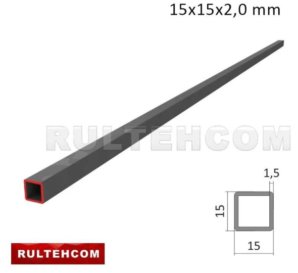 Труба профильная 15х15x2,0 мм L-6м - image 1
