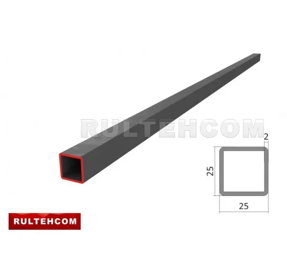 Труба профильная 25х25x2,0 мм L-6м - image 1