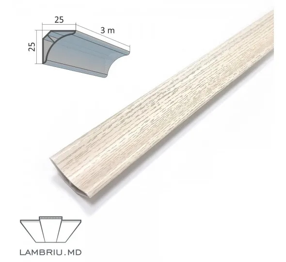Profil decorativ PVC PREMIUM 25x25x3000mm - M026 - image 1