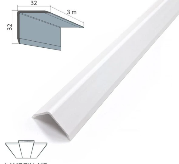 Cornier exterior PVC PREMIUM 32x32x3000mm - Q068 - image 1