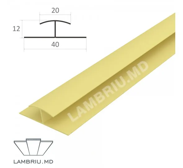 H profil PVC L-2,9m - light wood 2 - image 1