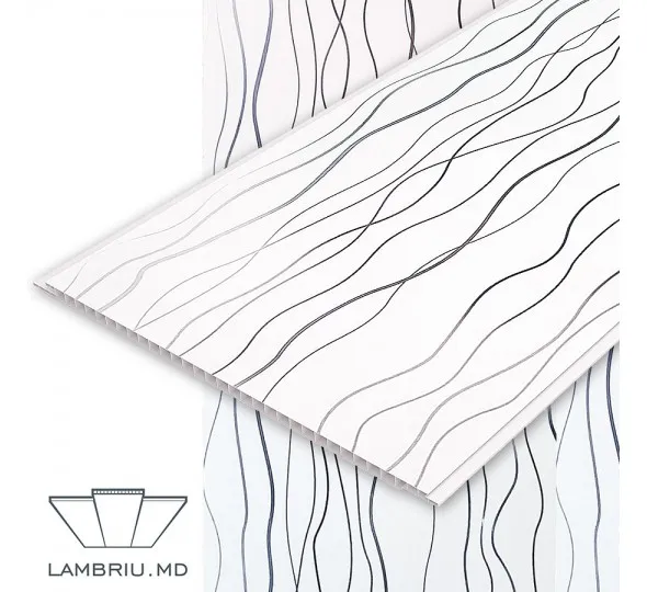 Lambriu PVC 250x8x6000mm - Volna - image 1