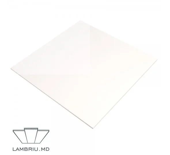 Placa PVC de tavan – alb lucios - image 1