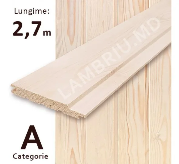 Lambriu lemn "А+" 96*12,5*2700mm - image 1