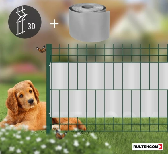 Панель для забора оцинкованная и крашенная (зеленый) OPTIMA D-3,7 H-0,6м L-2,5м - image 6