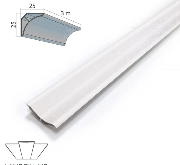 Profil decorativ PVC PREMIUM 25x25x3000mm - Q013 - image 1