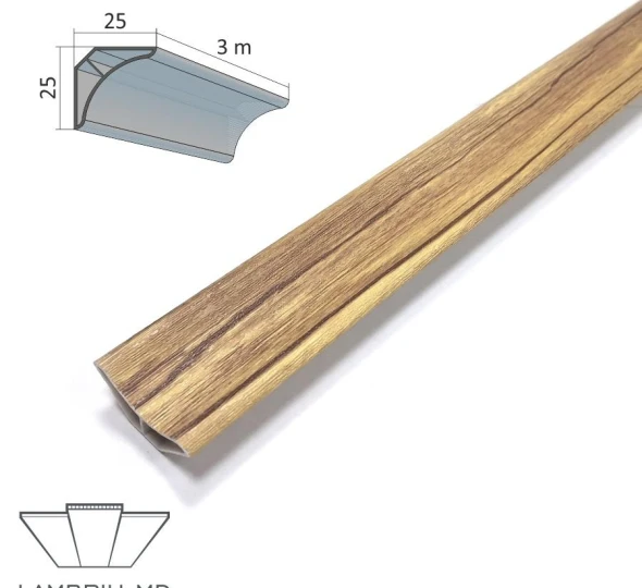Profil decorativ PVC PREMIUM 25x25x3000mm - M018 - image 1
