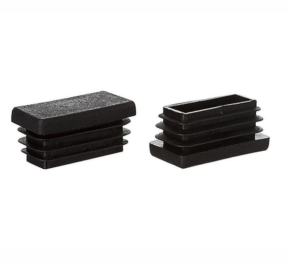 Заглушка пластиковая внутренняя для трубы 25х40 мм черная - image 1