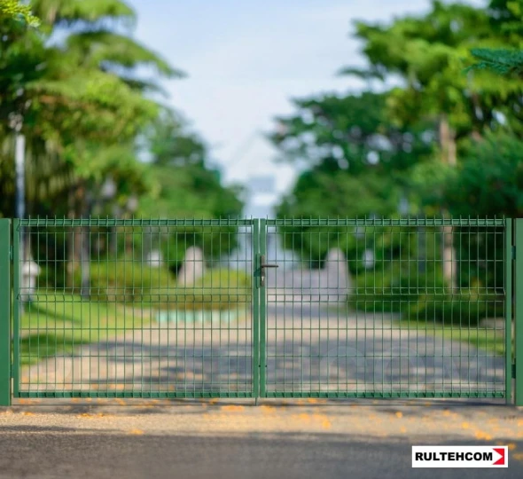 Ворота OPTIMA 3D H-1,3м L-4,0м (D100) RAL6005 - image 3