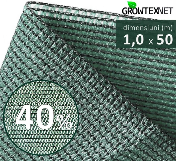 Сетка затеняющая, зеленая, 40% H-1м L-50м - image 1
