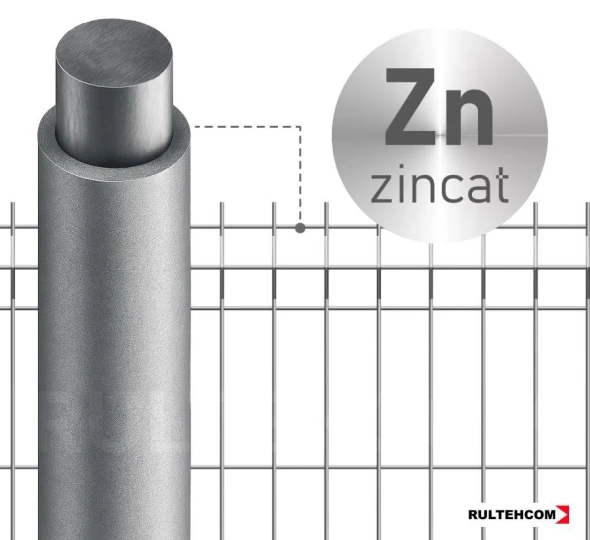Panou gard bordurat zincat SECURIT D-4,8 H-1,8m L-2,5m - image 2