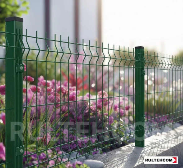 Панель для забора оцинкованная и крашенная (зеленый) ECO  D-3,2 H-0,6м L-2,5м - image 6