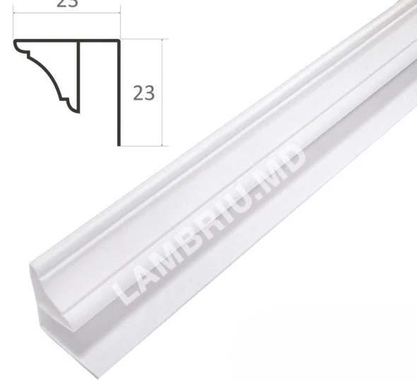 Plinta PVC L-2,9m - alb - image 1