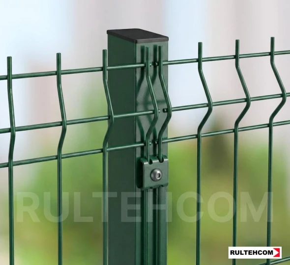 Panou gard bordurat zincat si vopsit (verde) ECO D-3,2 H-1,7m L-2,5m - image 4