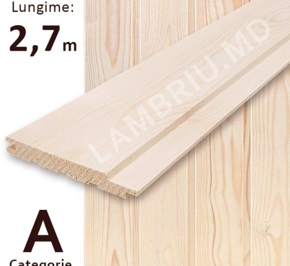 Lambriu lemn "А" 96*12,5*2700mm - image 1