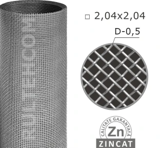 Plasa pentru cernut 2,04х2,04 mm D-0,5 mm L-10 m