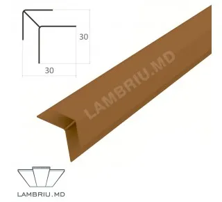 Cornier exterior PVC L-2,9m - dark wood 2