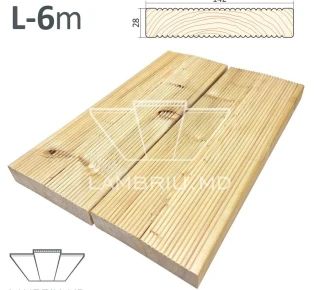 Scandura terasa din larice "AB" 142*27*6000mm