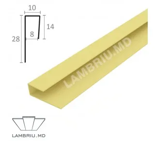 L profil PVC L-2,9m - light wood 2
