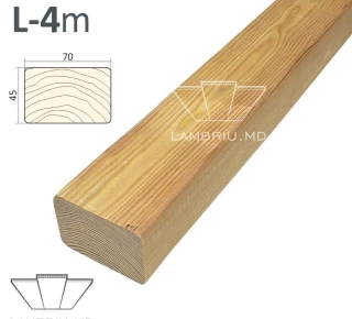Bara din larice "AB" 45*70*4000mm