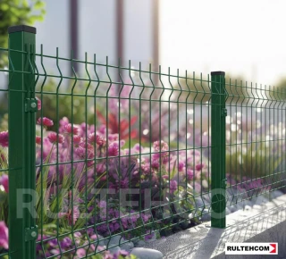 Панель для забора оцинкованная и крашенная (зеленый) OPTIMA D-3,7 H-0,6м L-2,5м - image thumb 5