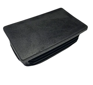 Заглушка пластиковая прямоугольная внутренняя для трубы 80х60 мм черная