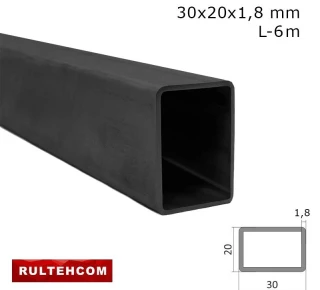 Teava profilata 30х20x1,8 mm L-6 m