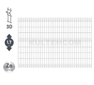 Panou gard bordurat zincat ECO D-3,2 H-1,7m L-2,5m 3B