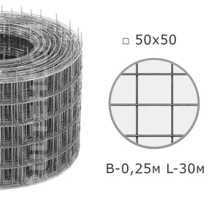 Armatura antiseismica 50х50 D-1,6 mm B-0,25m L-30m
