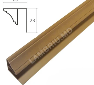 Plinta PVC L-2,9m - dark wood